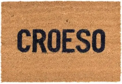 Coconut Doormat 'CROESO' (68 x 40cm / 27 x 16")